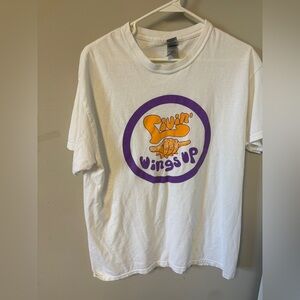 Retro Tee Shirt with ‘Wings Up’ Logo Mens Large